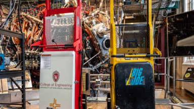 Big Joe Donates Custom Walkie Stacker